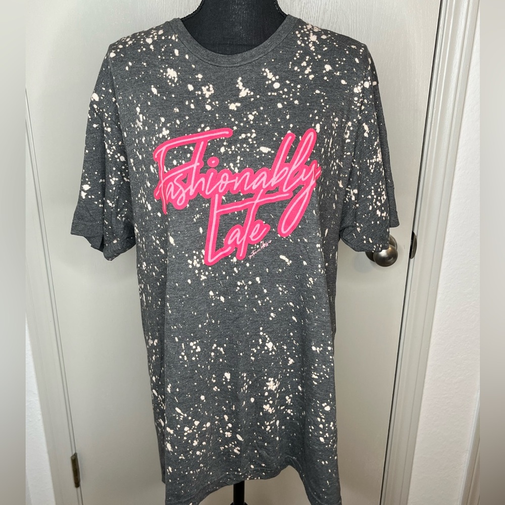 New Southern Bliss Fashionably Late T-shirt Size XL